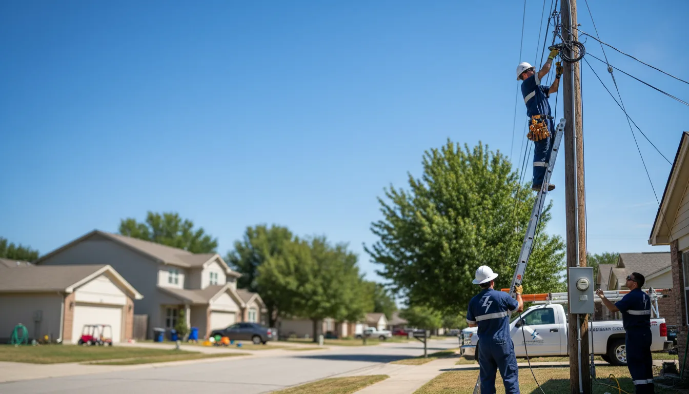 Residential electrician providing installation services in Fairhope, PA